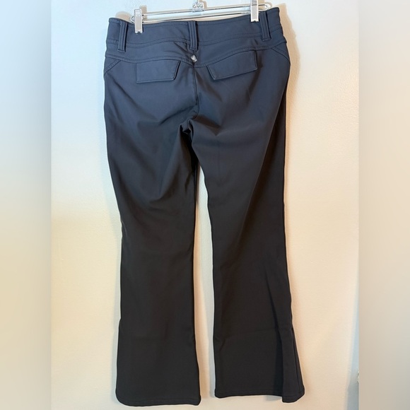 prAna Black Softshell Zipper Pocket Bootcut Pants Size 4 - Picture 2 of 8